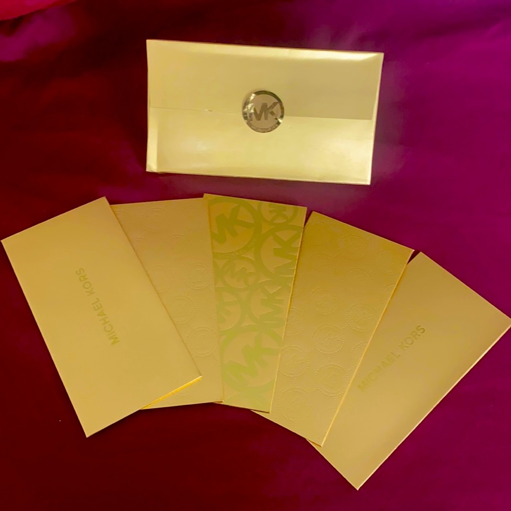 Michael KORS gold envelope set